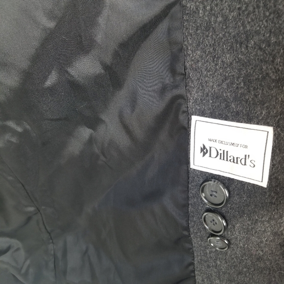 Preston & York Petites Dark Gray 100% Wool Double Breasted Long Coat Size 8P - Picture 10 of 16